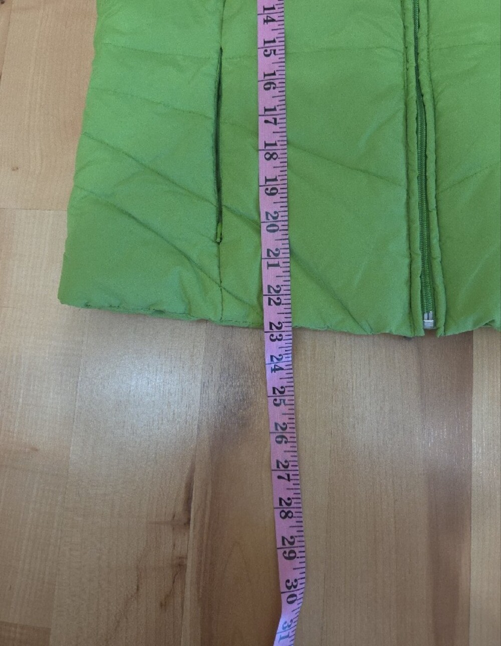 Kenneth Cole Reaction Lime Green Puffer With Zipper Vest Women's Large - Picture 16 of 16